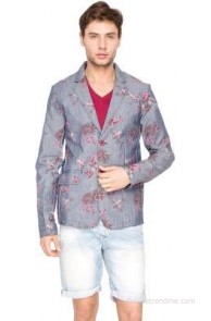 The Indian Garage Co. Printed Single Breasted Casual Men's Blazer